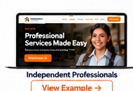 Independent professional website sample